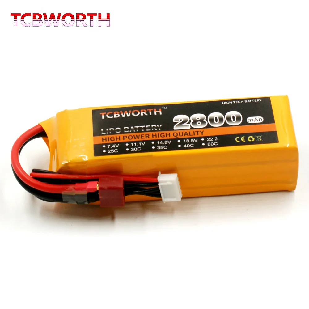 14 8 V дрона с дистанционным управлением LiPo Батарея 4S 2800 мА/ч 25C для RC Самолет
