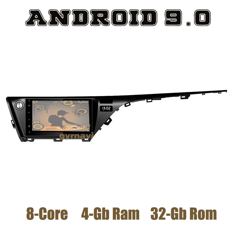 Автомобильный мультимедийный плеер 10 1 &quotips PX5 Android 9 0 GPS радио для toyota camry 2017 2018 2019 с