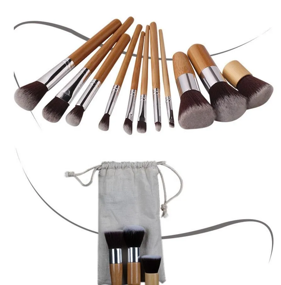 Bittb 11Pcs Makeup Brush Kits Eyelash Eyeshadow Concealer Foundation Powder Blush Cosmetics Blendring Tools | Красота и здоровье