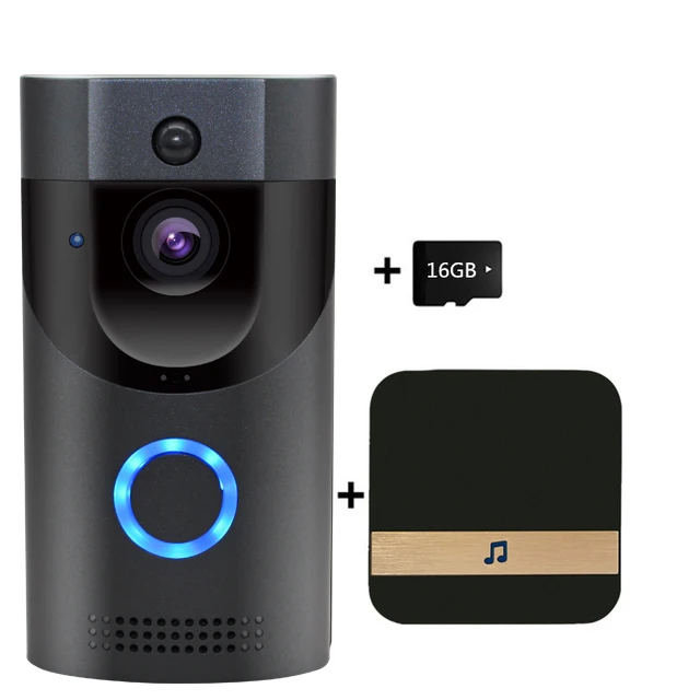 Kit 5 Anytek Беспроводной Wi-Fi видео дверной звонок 1.0MP дверной Звонок камера ночного видения Двусторонняя аудио батарея работа с внутренним колокольчиком - Цвет: Kit 5