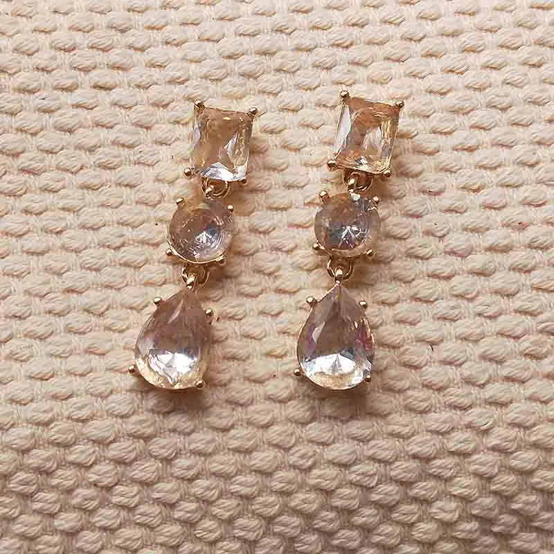 серьги длинные Сережки Зеленые для женщин Мода 2017 г. Jewelry Аксессуары Gem Gold падения