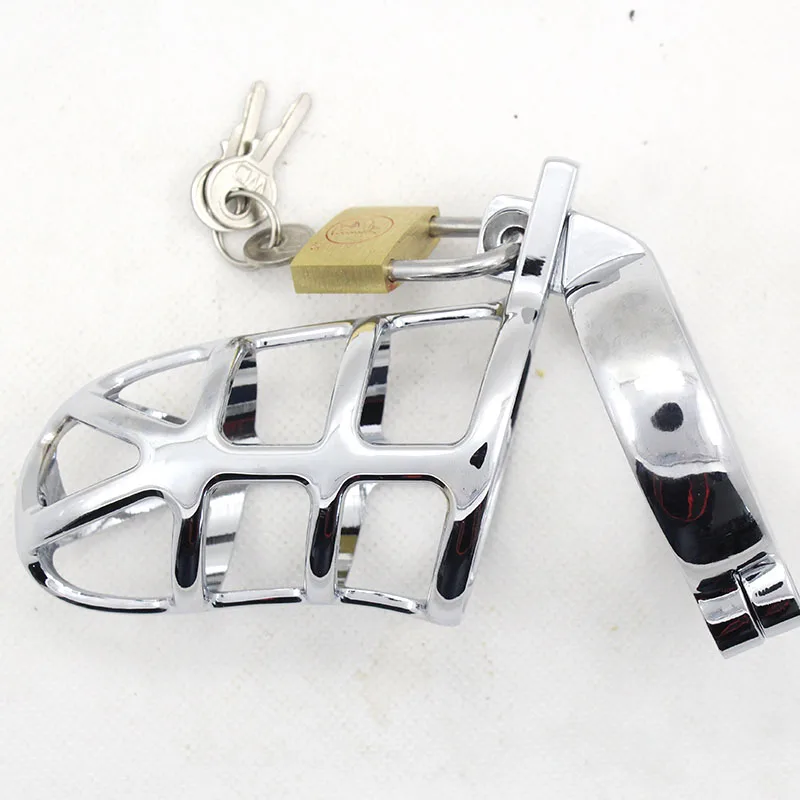 Новое мужское металлическое кольцо на пенис клетка верности из нержавеющей