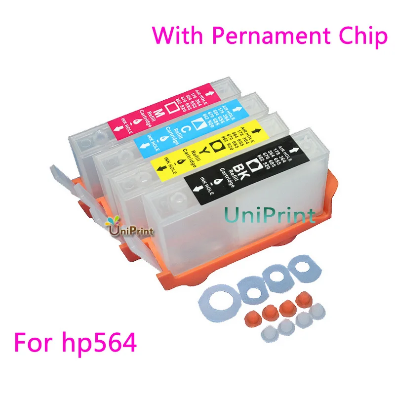 1 набор совместимых для HP564 многоразовых чернильных картриджей C510a B209a B210a C309g C309a