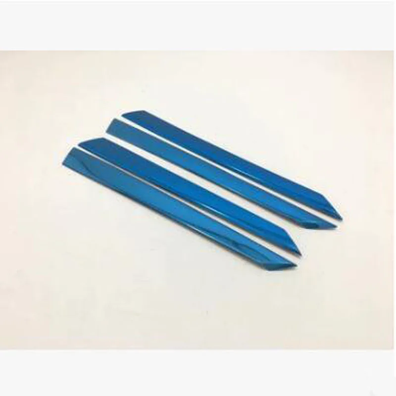 

For Honda Accord 2018 4PCS High Quality Blue Titanium Stainless Steel Car Door Inside Trim Cover Trim Car Styling Accessories