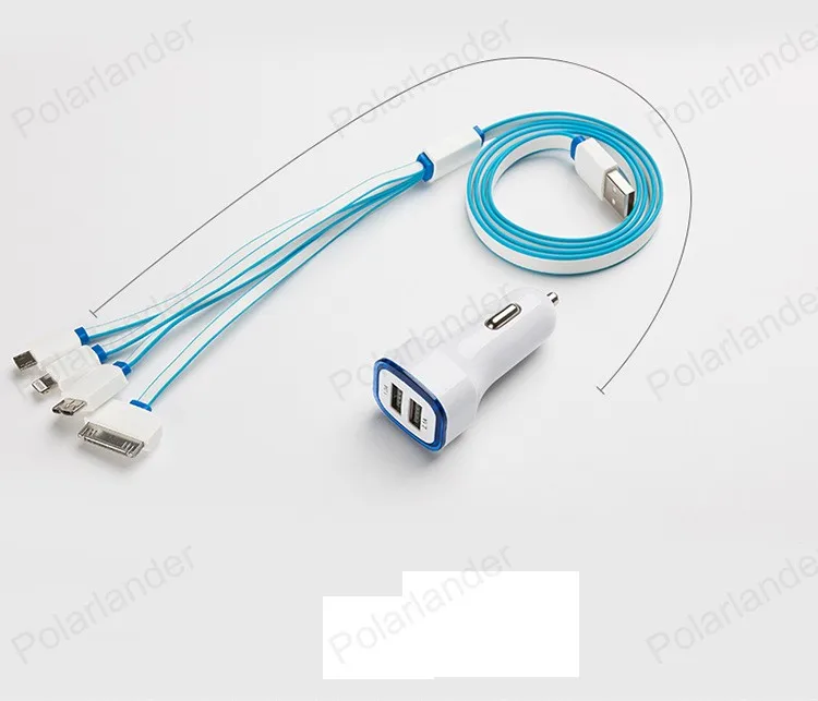 Универсальное автомобильное зарядное устройство 12 В 1.0A2.1A с двумя usb-портами