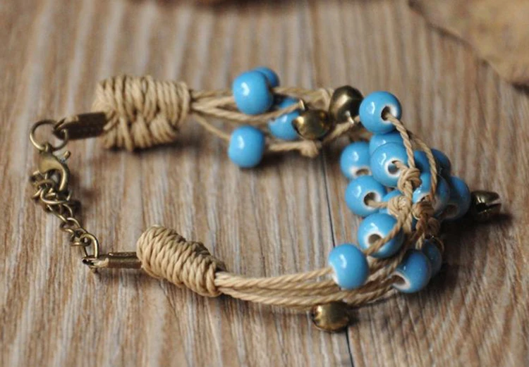 Новый Модный летний стильный модный многослойный этнический браслет ручной