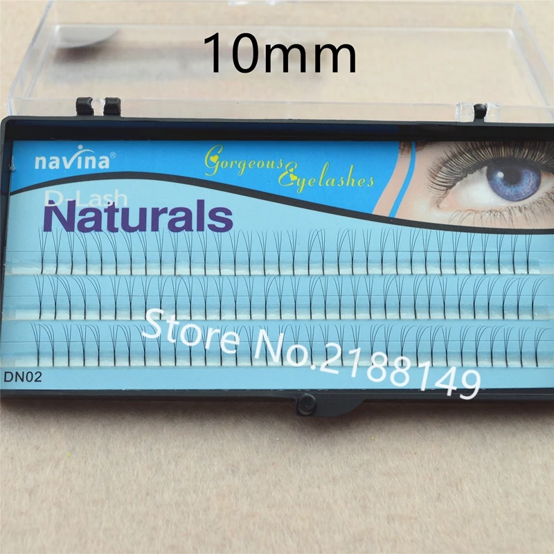 2018 3 trays Individual Black Mink Fake False Eyelashes Natural Long Extension Makeup Eye Lashes 8/10/12mm GD249 | Красота и здоровье