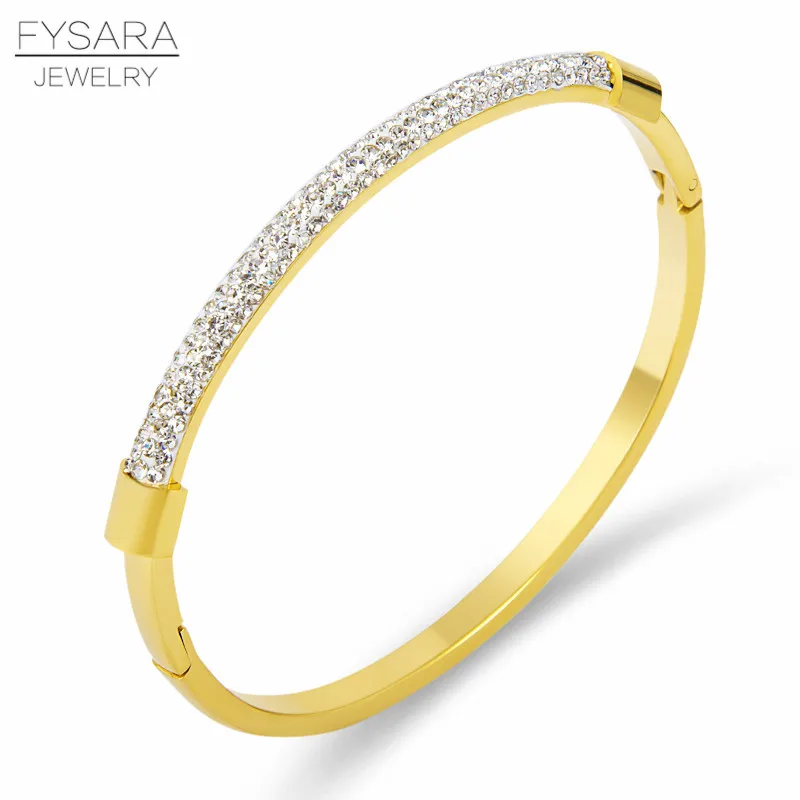 

FYSARA AAA Clear Cubic Zirconia Crystal Bracelets & Bangles for Women Round Stone Luxury Bracelets Party Wedding Dropshipping