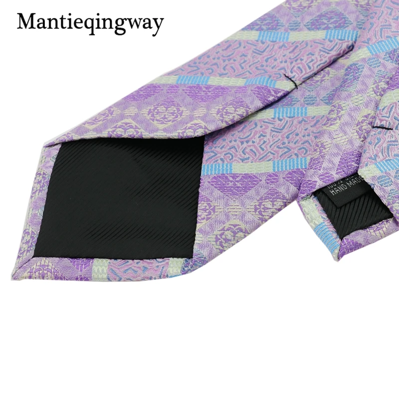 Mantieqingway элегантный светильник фиолетовый жаккардовый платок набор Пейсли 8 5 см