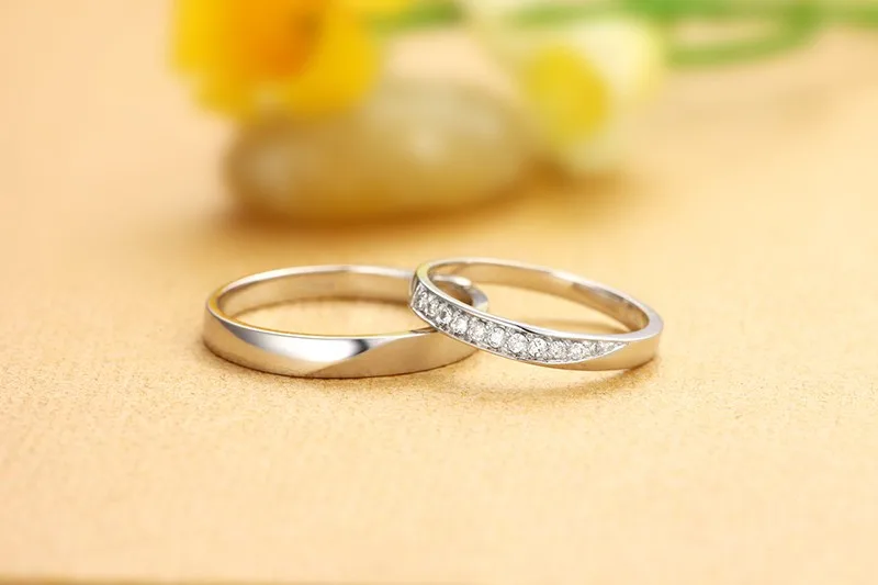 ZOCAI harb Of Love Real 0.11Ct Сертифицированный i-J/SI обручальные кольца кольцо его и ее кольцо с бриллиантами платина Pt950 Q00447AB
