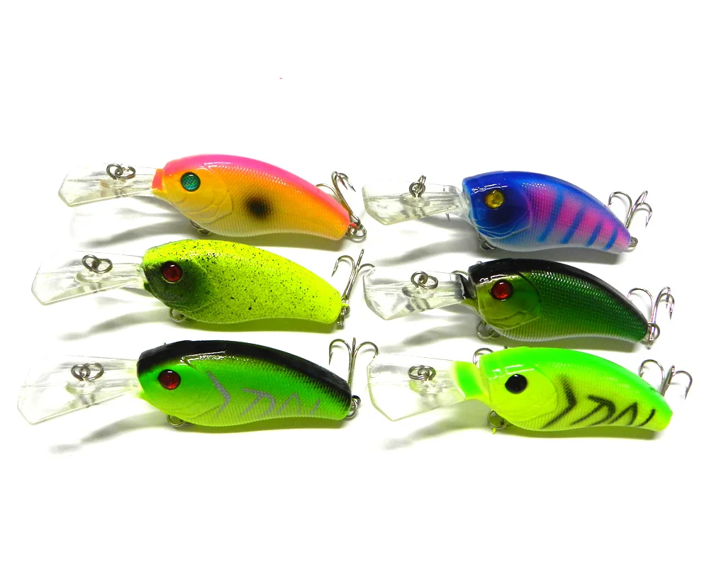 

HENGJIA new 6pcs fishing lures kit fishing lures hard plastic Crank bait 9CM11.8G 6# crank hard fishing lure