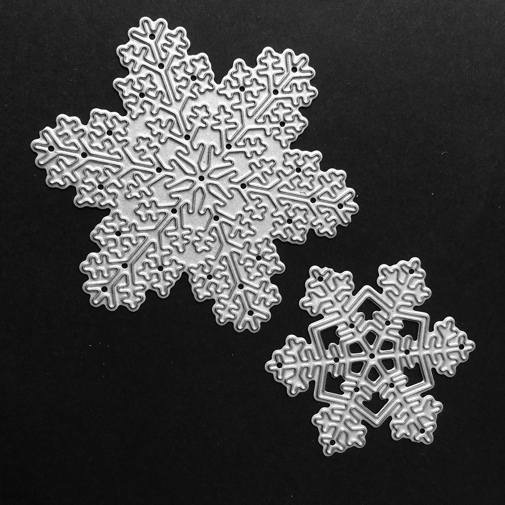 Рождественский большая Снежинка металлический трафарет ремесло умирают