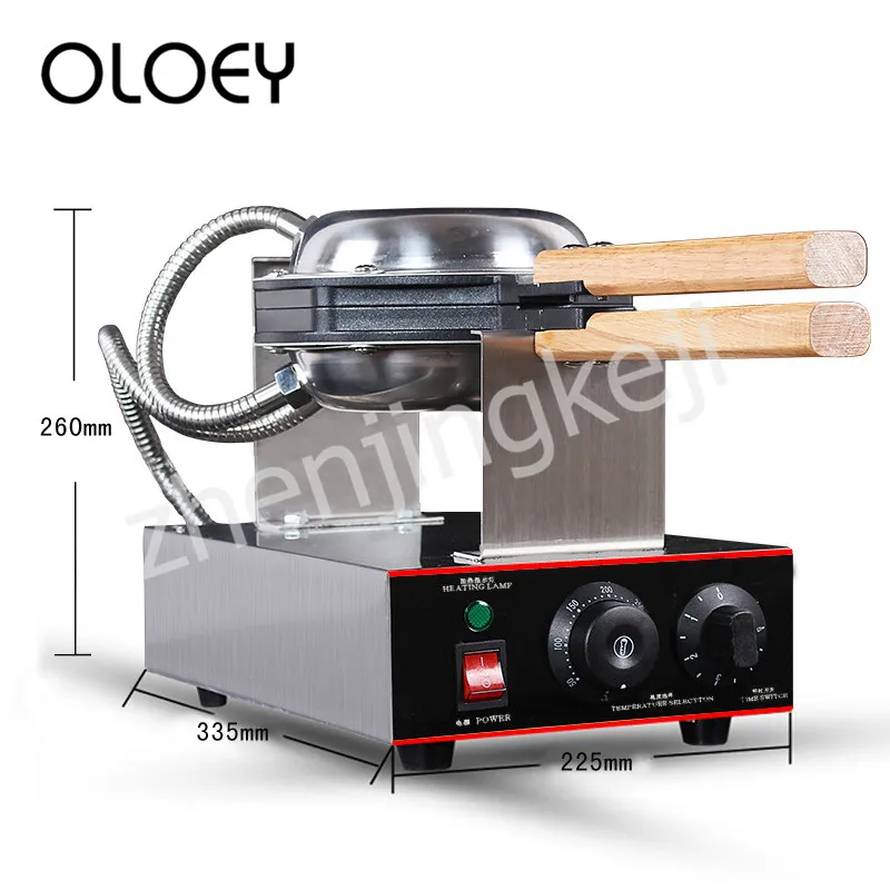 

Electrically Heated 180° Rotatable Egg Puff Machine Waffles Egg Cake Timing Temperature Control Non-stick Pan Eggcake Maker Fast