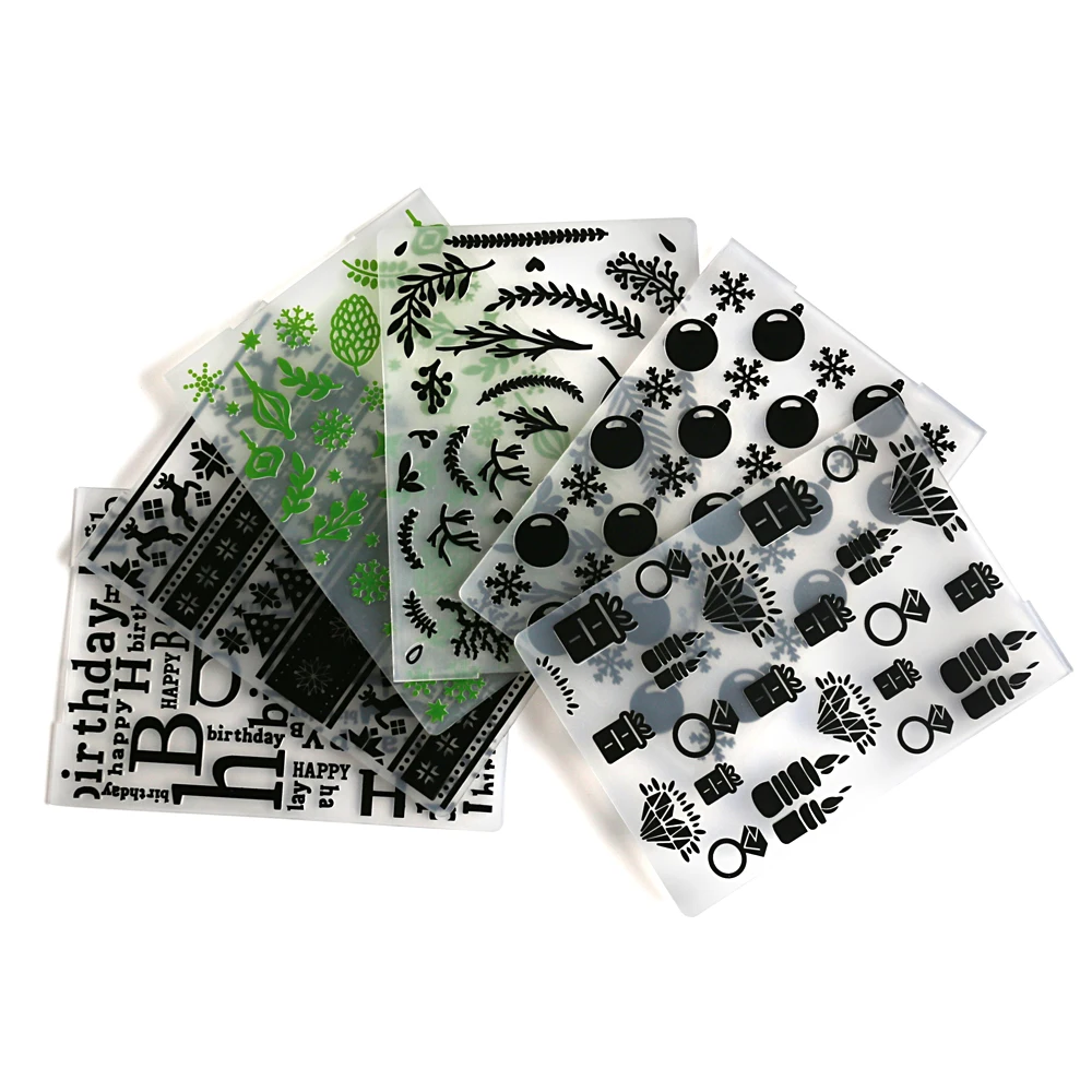 Новинка 1 шт. цветок Рождество пластиковая папка для тиснения Скрапбукинг