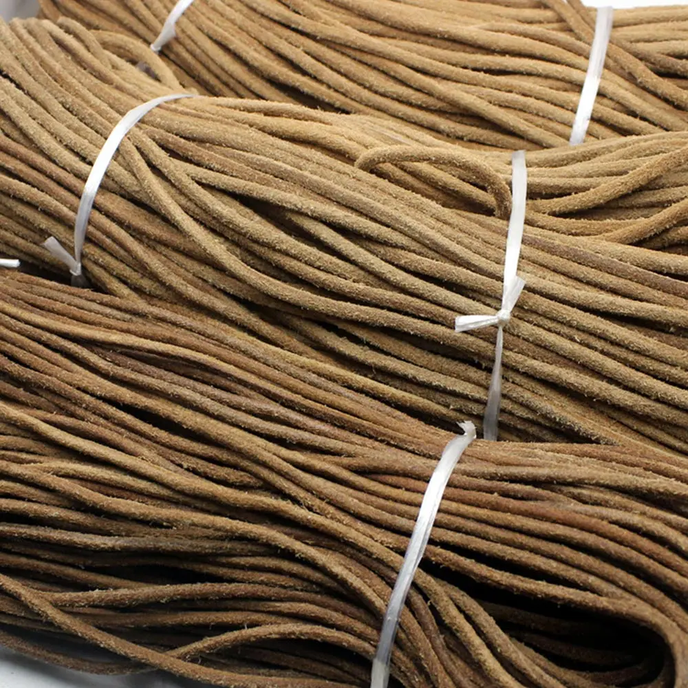 Junetree натуральная яловая кожа полоса Круглая Плоская Веревка DIY Кожа ремесло ювелирных изделий сумка 5 метров