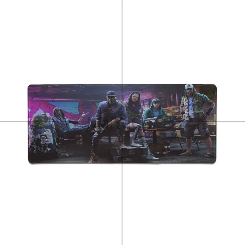 Lock Edge 40X90cm MaiYaCa Подарочный коврик для мальчика Watch Dogs 2 gamer резиновая мышь прочный Настольный коврик для мыши игровая мышь подкладка для коврика для ноутбука ноутбук Настольный коврик - Цвет: Lock Edge 40X90cm