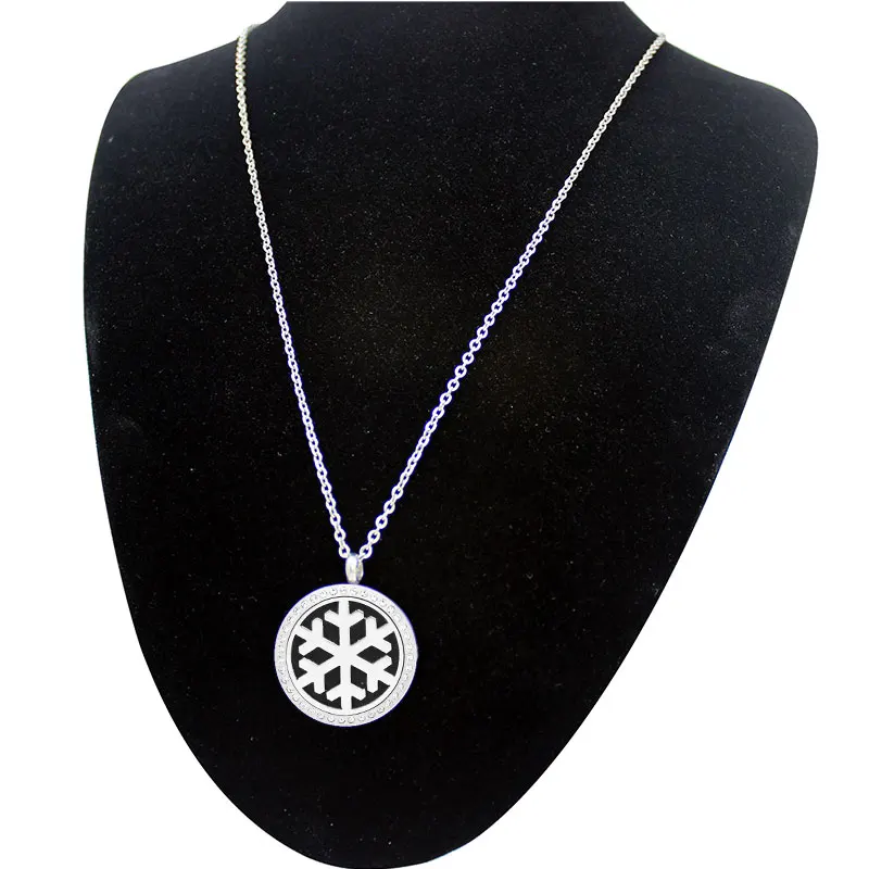 Оптом и в розницу 30 мм кристалл из нержавеющей стали эфирное масло Ожерелье