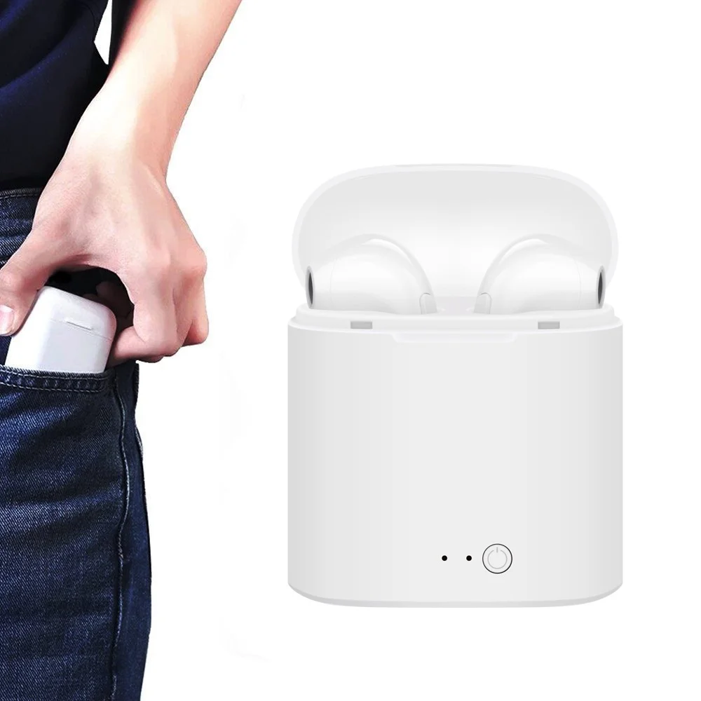Беспроводные наушники i7s tws Handsfree Bluetooth Игровые с микрофоном для Apple Xiaomi Huawei phone