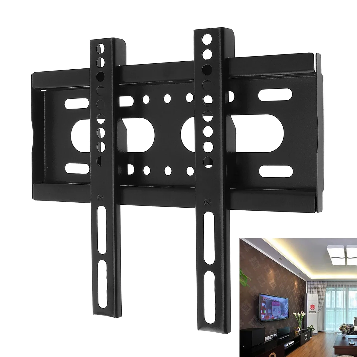 

Universal 25KG TV Wall Mount Bracket Fixed Flat Panel Plasma TV Frame Stand for 14-42 Inch LCD LED Monitor Holder