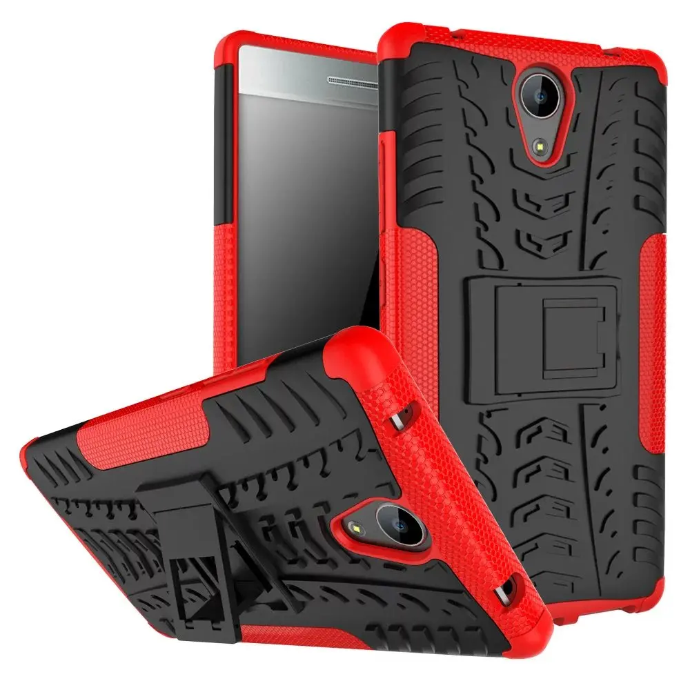 

1pcs/Lot 2 in 1 Comb Armor Hybrid TPU+PC Hard Cover Stand Case For Lenovo Phab2 650 Phab 2 Plus K6 Note