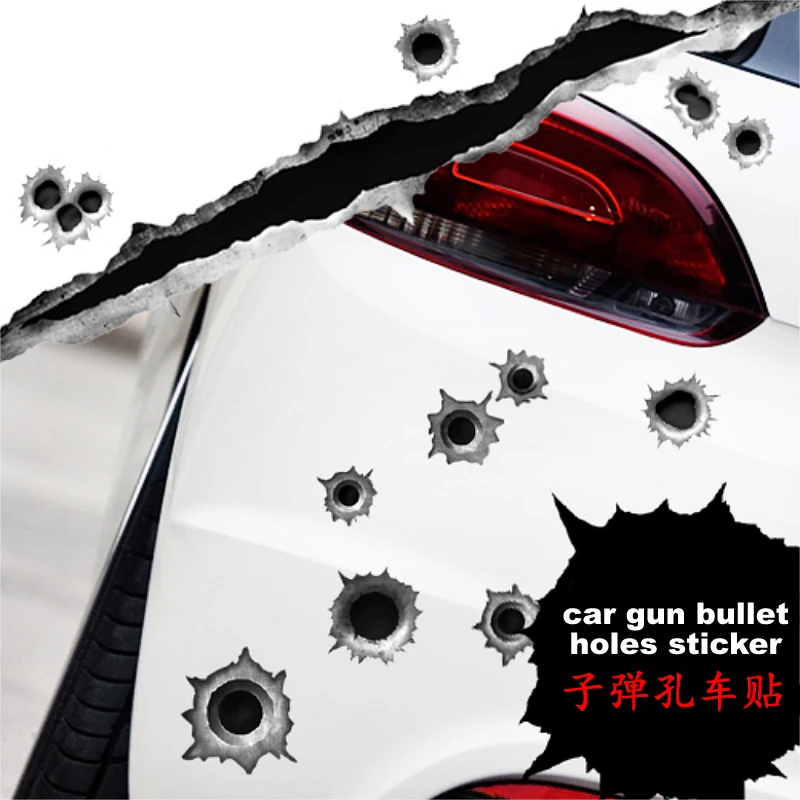 Наклейка для украшения автомобиля автоматическая имитация отверстий пуль