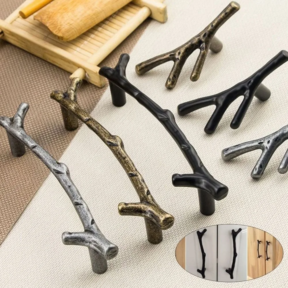 Модная ручка для мебели в виде ветки дерева ручки кухонного шкафа ящика дверные