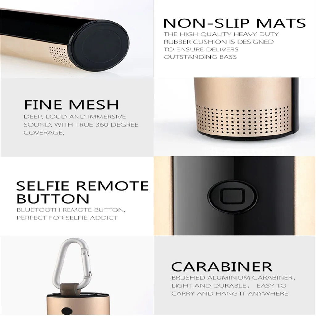 VOBERRY модный многофункциональный 4 в 1 портативный Bluetooth динамик Выдвижная ручная