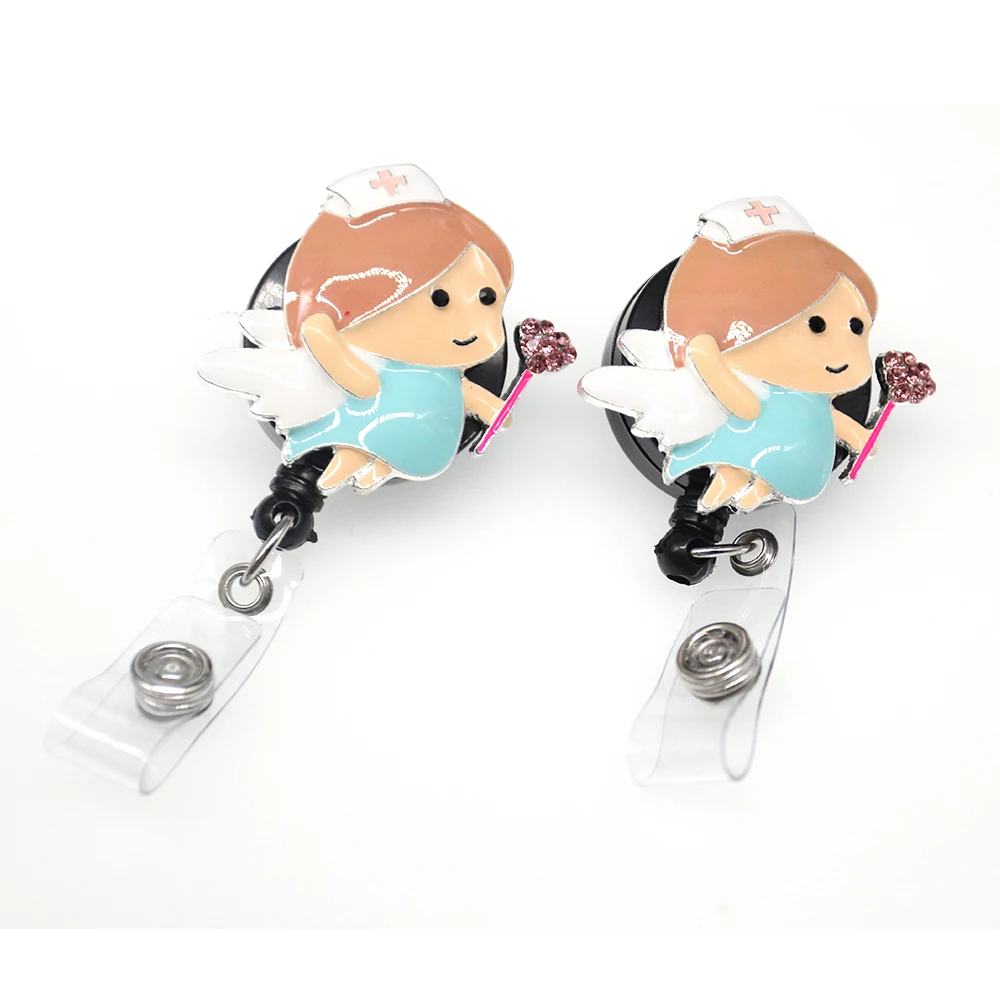 10 шт./лот горячая Распродажа медсестринский медицинский синий ангел с держателем