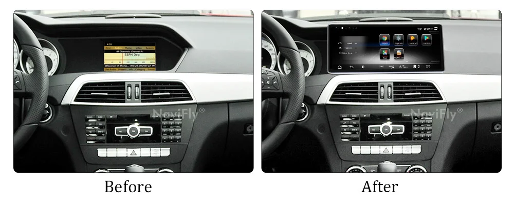 NaviFly 4G LTE 3 ГБ+ 32 ГБ Android 7,1 автомобильный gps-навигатор для Benz C-Class W204 S204 2011-2013 NTG 4,0 NTG 4,5 автомобильный мультимедийный DVD