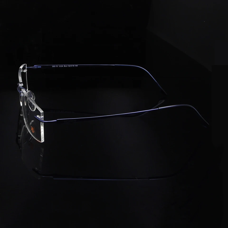 Очки титановые без оправы для мужчин и женщин ультралегкие квадратные гибкие по