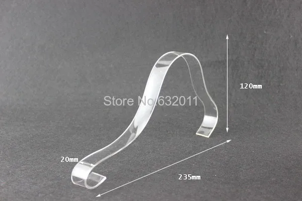 

100 pcs Clear Acrylic Shoe Support strip Bracket strip Boots Shoe Rack Shoes Display rack shoes holder rack