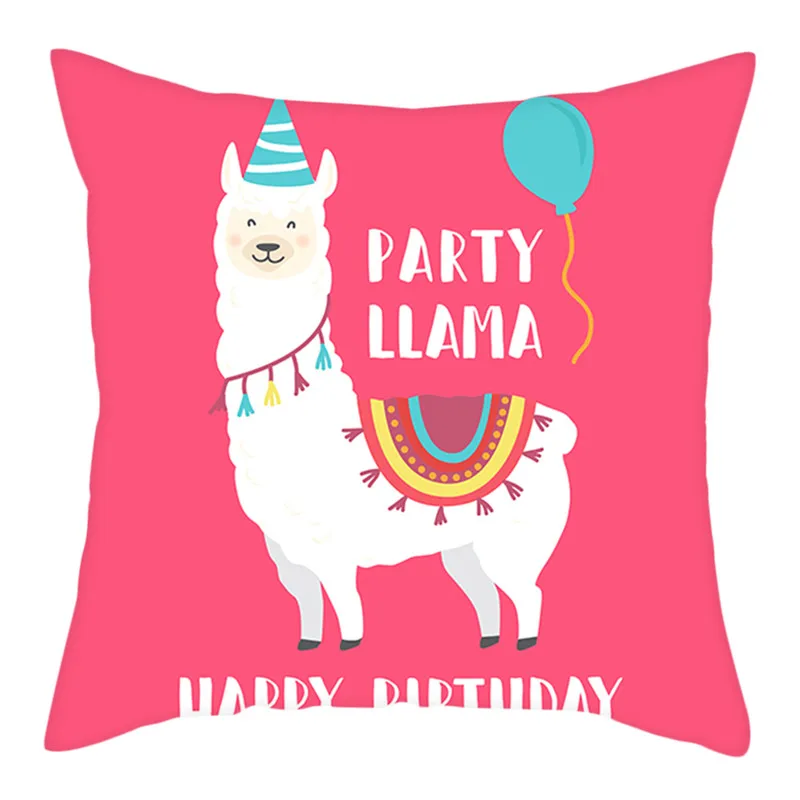 PC10240 Fuwatacchi LLAMA queen Наволочка для подушки с животным принтом наволочка из полиэстера для домашнего дивана декоративная наволочка - Цвет: PC10240
