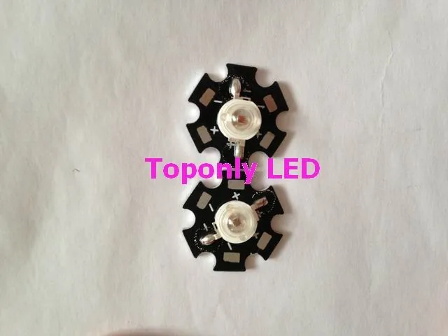 Красная светодиодная лампа со Звездной печатной платой 3 Вт 620 нм 630 компоненты