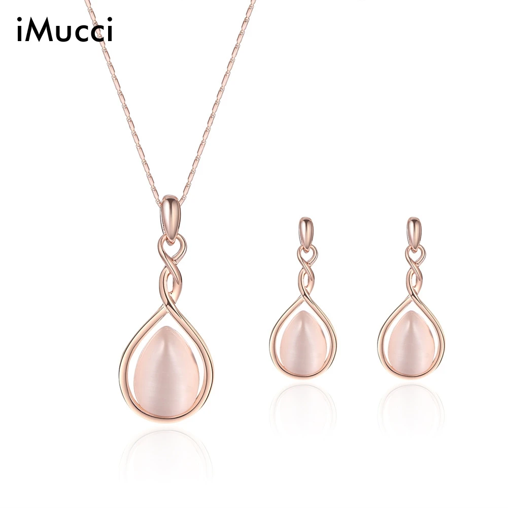 IMucci/2018 Модные украшения камень хрустальными подвесками Цепочки и ожерелья