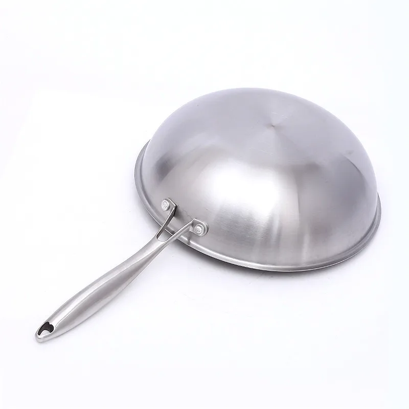 32 см нержавеющая сталь Woks антипригарное покрытие без абажура с крышкой кухонная