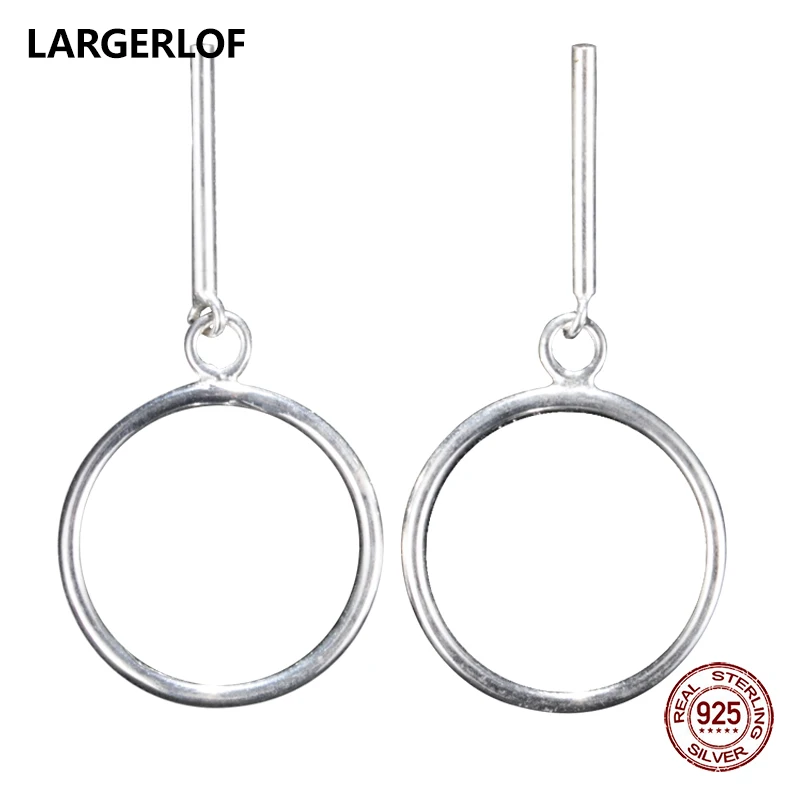 Серьги LARGERLOF серебро 925 пробы простые изящные ювелирные изделия висячие серьги