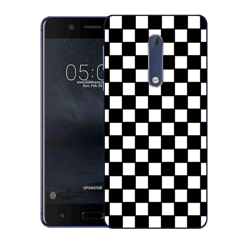 Чехол для Nokia 5 2 &quot чехлы мягкий силиконовый Квадратный чехол с принтом Nokia5 Coque Bags