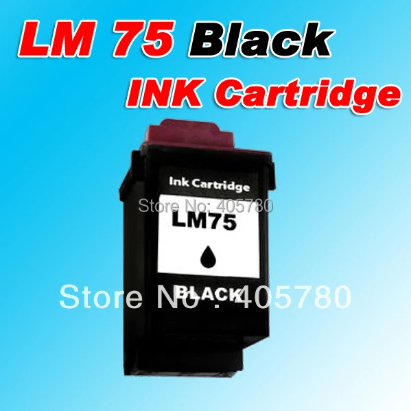 Картридж с черными чернилами LM 75 (12A1975) совместимый lexmark CJ 3200/5000/5700/5770/7000/7200v/z11 +|ink