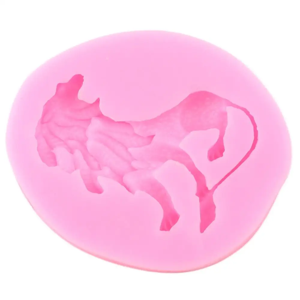 Силиконовая 3D форма в виде льва животные торт помадка цветочные украшения