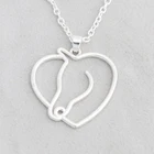 RAINXTAR модное колье с надписью I Love с милым сердечком лошадь кулон ожерелья в виде животных для мальчиков и девочек Детские ожерелья FN094