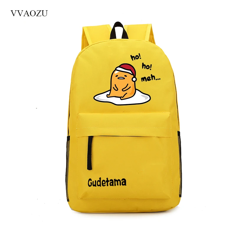 Gudetama Рюкзак Школьная Сумка для подростков девочек мальчиков Милая книжная сумка для ноутбука рюкзаки рюкзак Mochilas