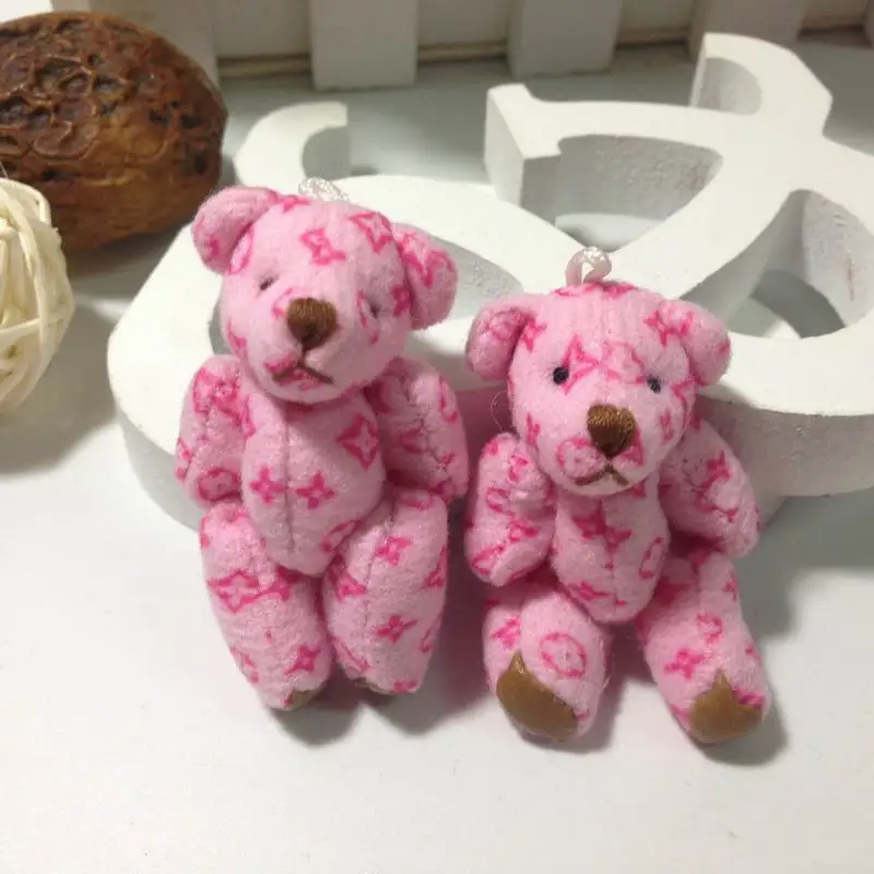 Mini 4.5CM Fluffy Teddy Bear Plush Stuffed TOY DOLL Garment &amp Hair Accessories brinquedos | Игрушки и хобби