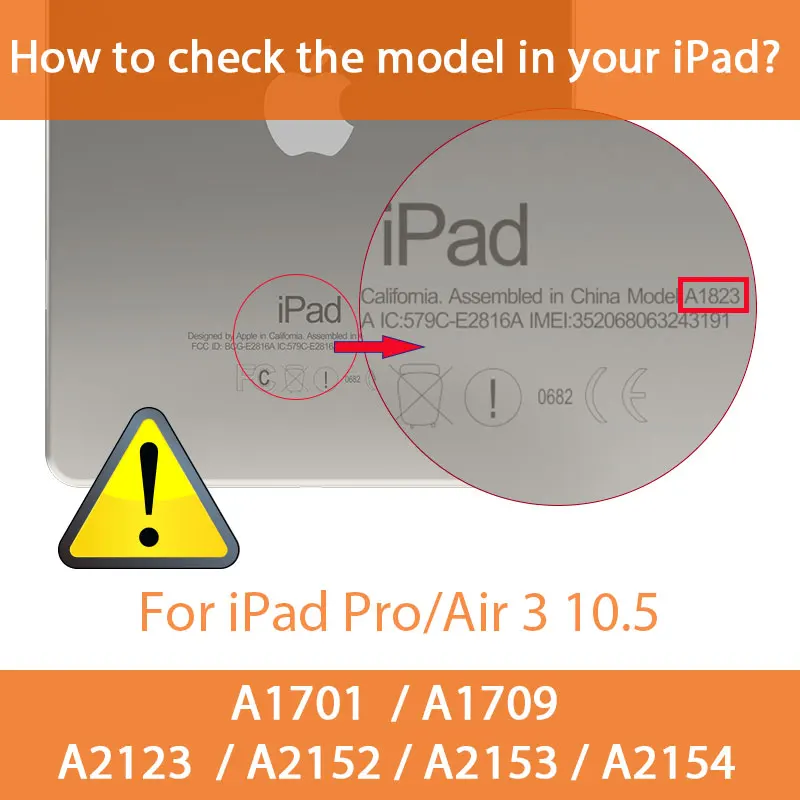 Чехол Rainbow для планшета iPad Pro 10.5 Air 3 2019 с умным трехскладочным дизайном и ярким цветовым узором.