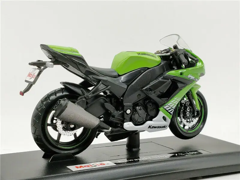 Maisto 1:18 Kawasaki ZX 10R Мотоцикл Велосипед литье под давлением модель игрушки Новый в