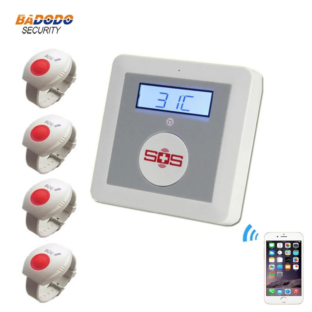 Беспроводная система ухода за пожилыми людьми K4 Android iOS приложение SMS