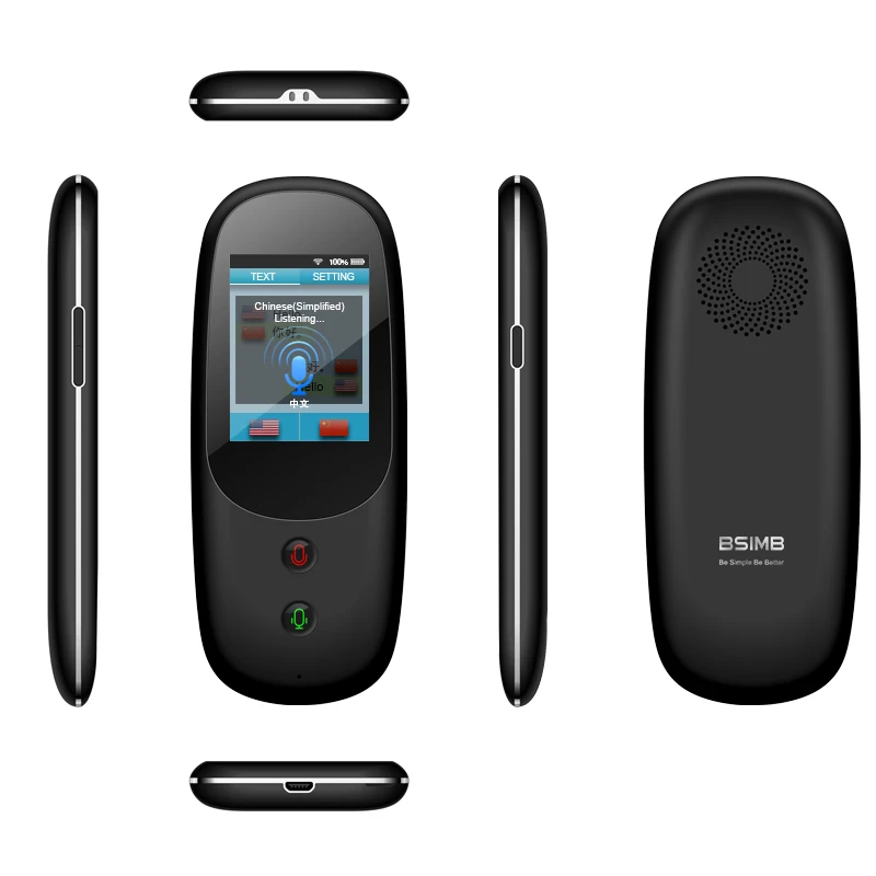 Портативный карман Android 6 0 переводчик устройства 41 языки 2 4 дюймов Сенсорный