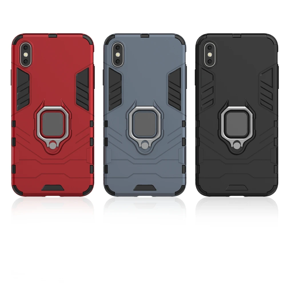 Для iPhone 7 8 6 6s плюс BOTYE чехол для X XS Max XR магнитное металлическое кольцо в виде