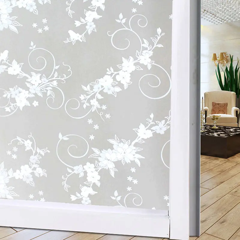 Creative Hot Window Paper Stickers Frosted Bathroom Light Transparent Opaque Cellophane Film | Дом и сад