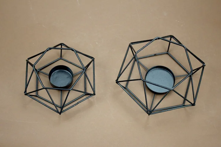 1 предмет лидер продаж в виде геометрических фигур металла Tealight подсвечники