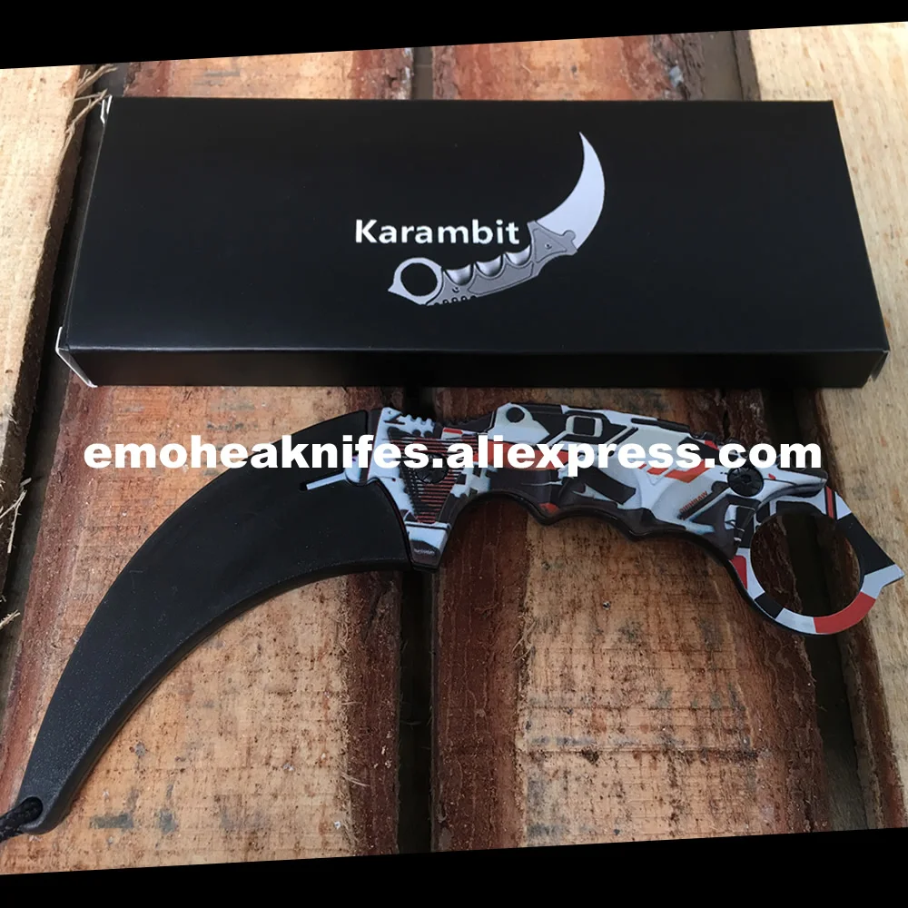 Asiimov CSGO Karambit коготь нож Sharp Counter Strike игры имитировать ножи кемпинг борьба Охота